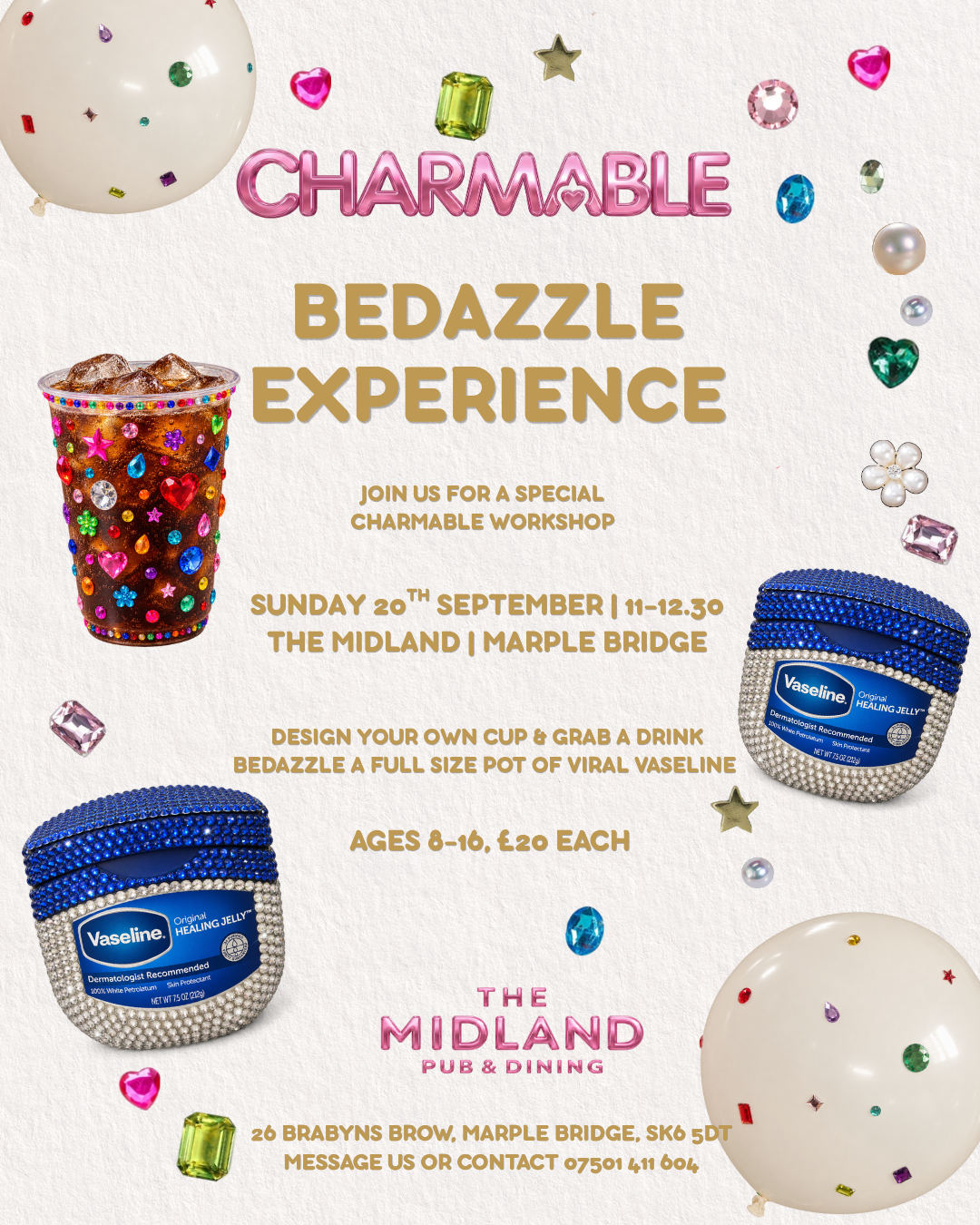 Bedazzle Your Own Vaseline & Cup at The Midland