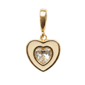 CREAM HEART CHARM