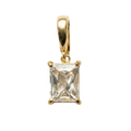 EMERALD CUT CHARM