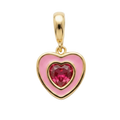 HOT PINK HEART CHARM