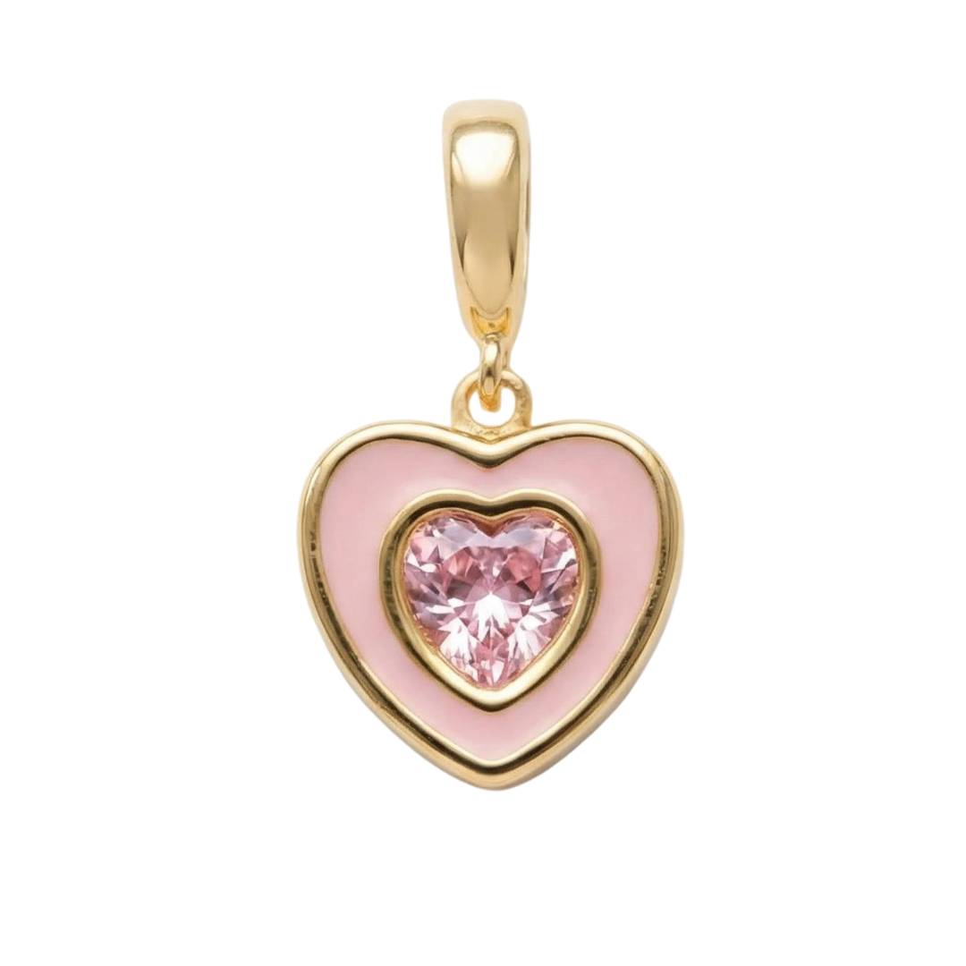 PINK HEART CHARM