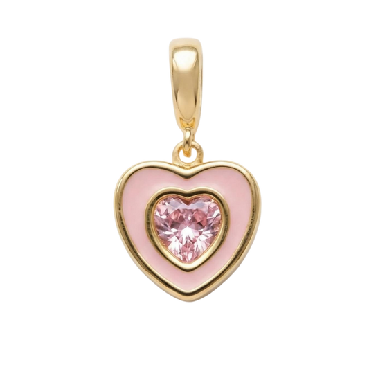 PINK HEART CHARM