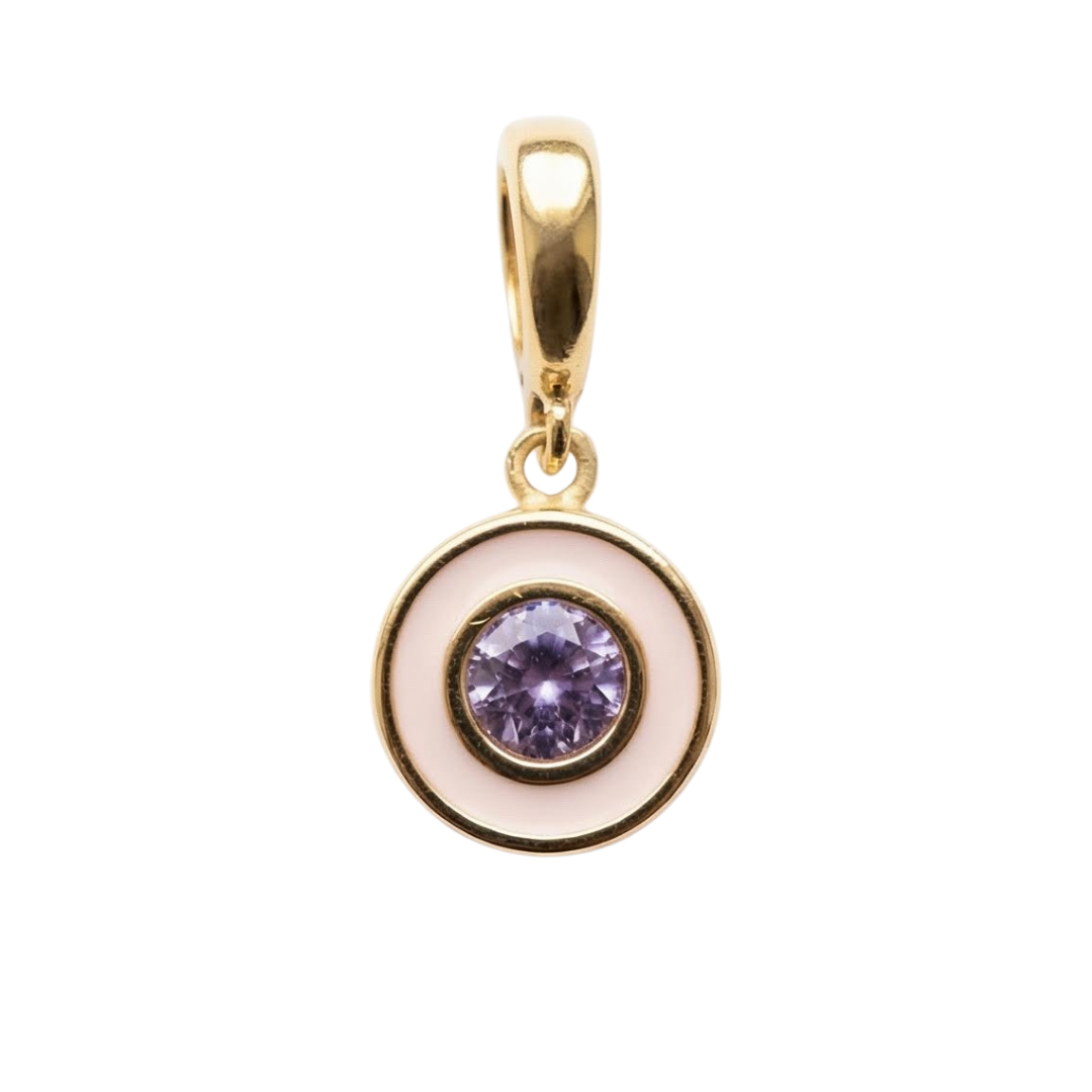 PURPLE CIRCLE CHARM
