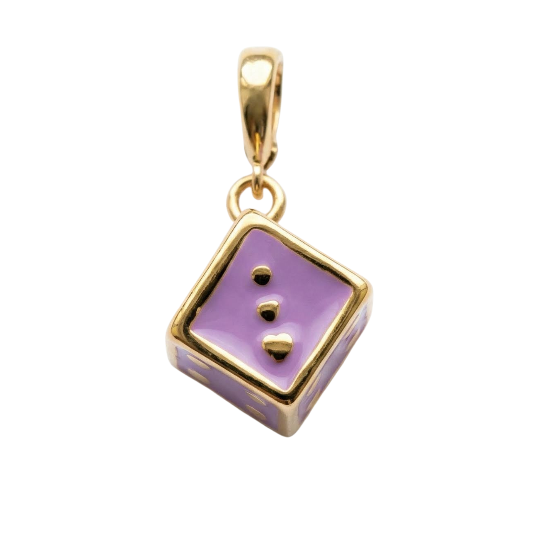 PURPLE DICE CHARM