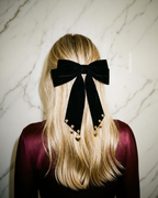 GOLD HEARTS & STARS CHARM HAIR BOW