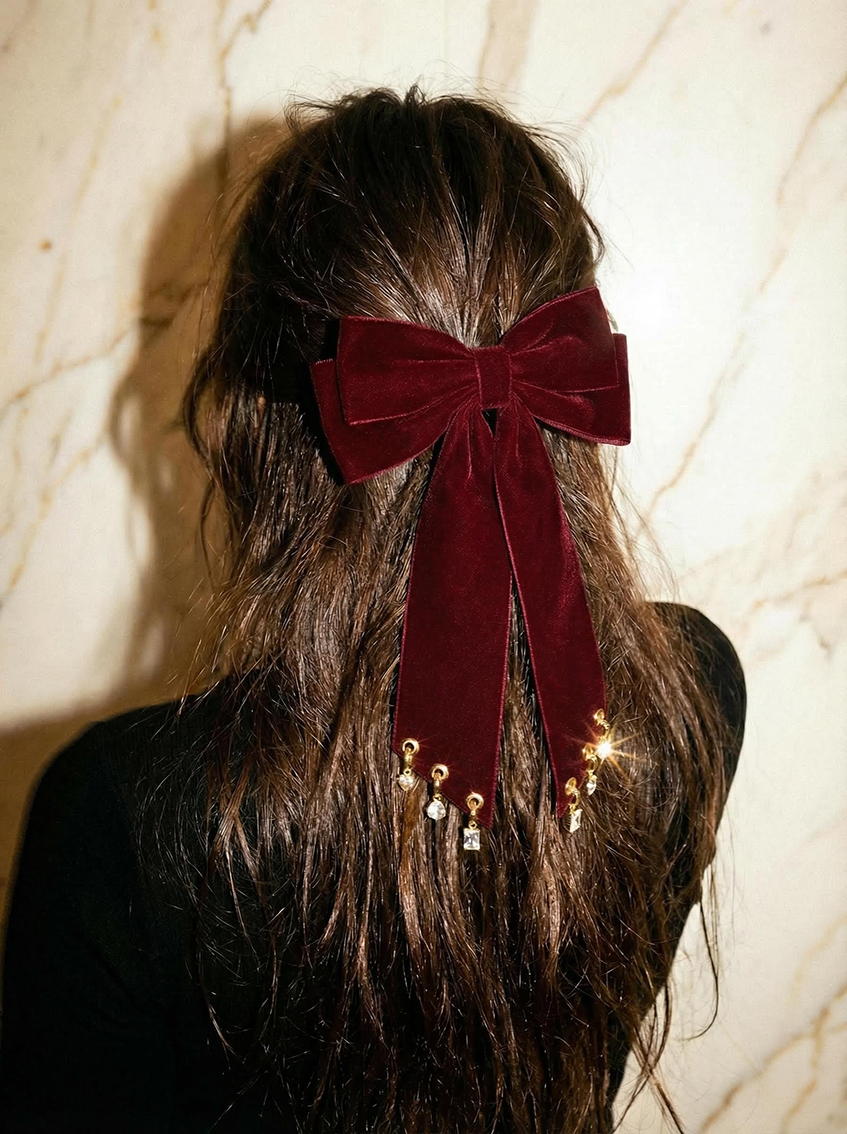 RED CHARMABLE BOW